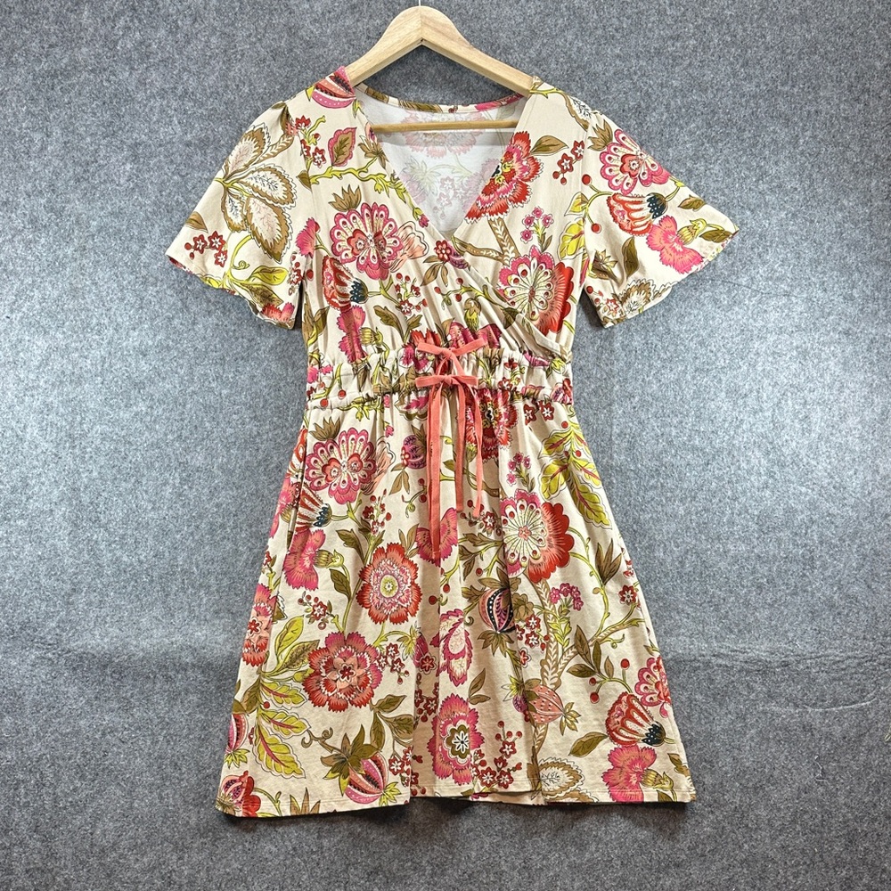 Spartina 449 Pink and Cream Floral Mini Dress
